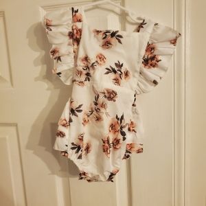 Floral Infant Bubble Onesie